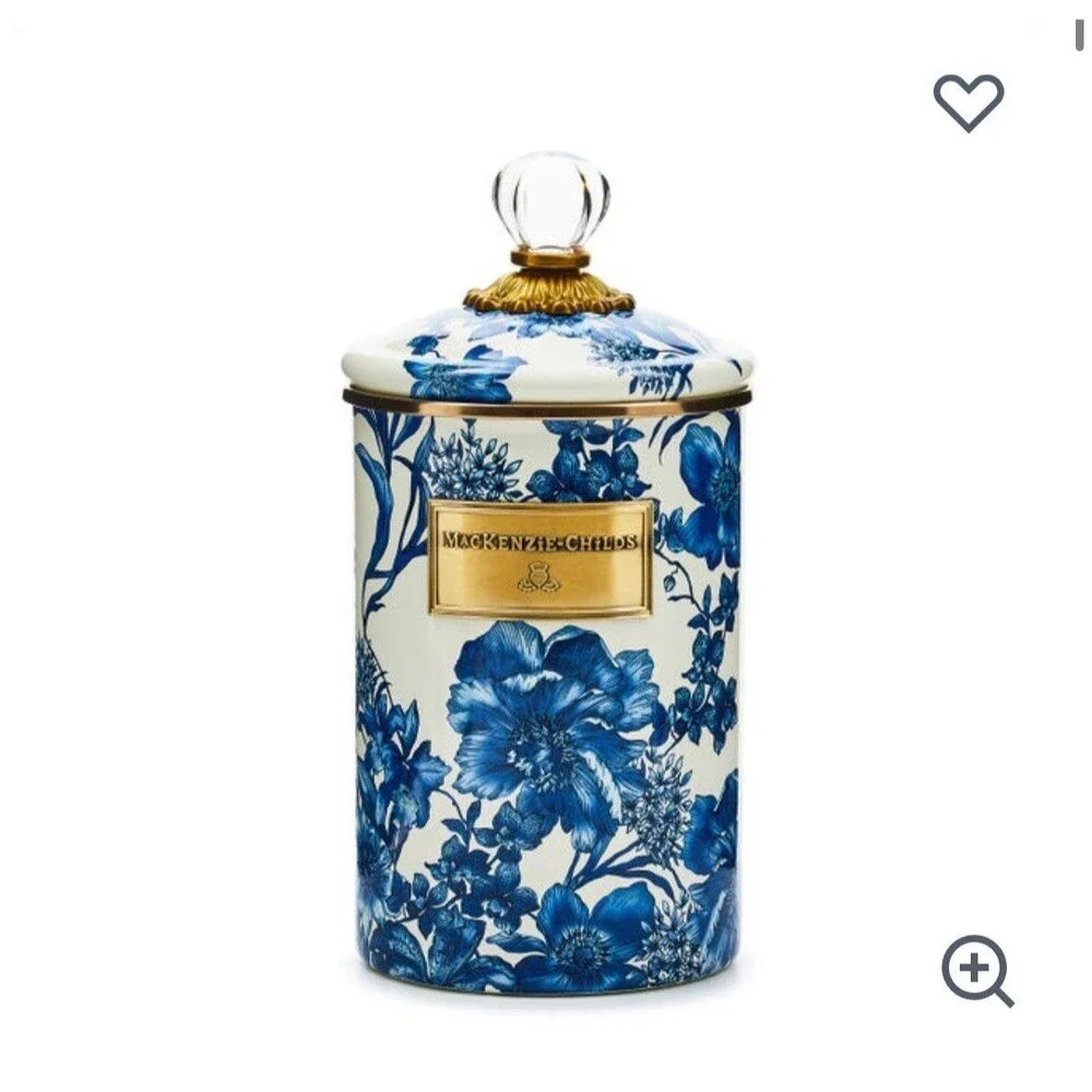 MacKenzie-Childs Royal English 1 Large Canister